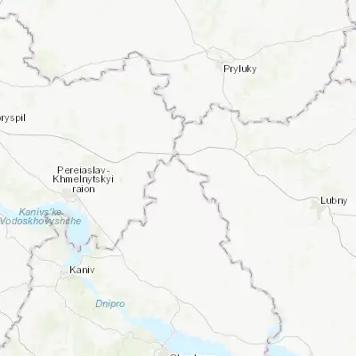 Map showing location of Shramkivka (50.139600, 32.125120)