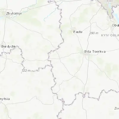 Map showing location of Skvyra (49.733030, 29.664260)