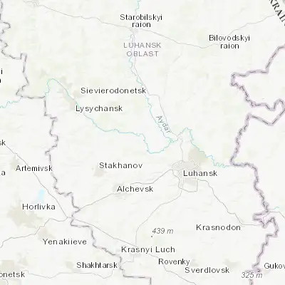 Map showing location of Slov`yanoserbsk (48.697790, 38.981330)