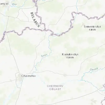 Map showing location of Snovsk (51.819430, 31.944120)