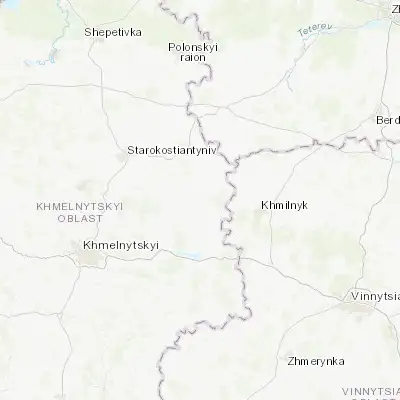 Map showing location of Stara Synyava (49.597090, 27.615000)
