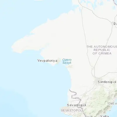 Map showing location of Suvorovskoye (45.251710, 33.371940)
