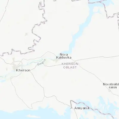 Map showing location of Tavriysk (46.754320, 33.416650)