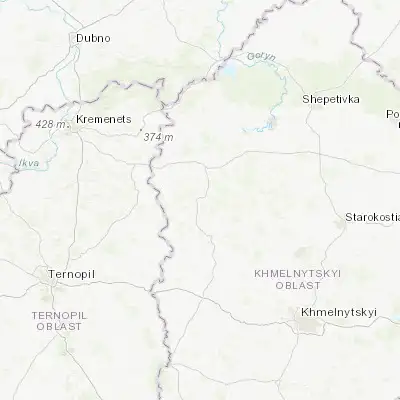 Map showing location of Teofipol (49.838920, 26.420400)