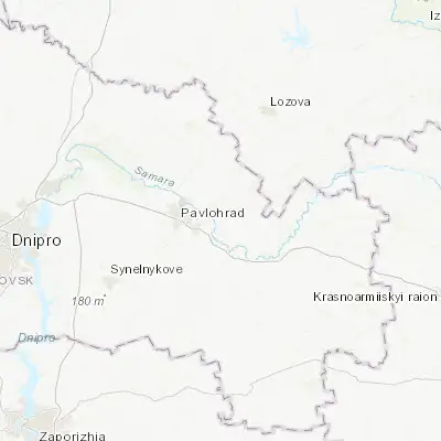 Map showing location of Ternivka (48.526560, 36.070510)