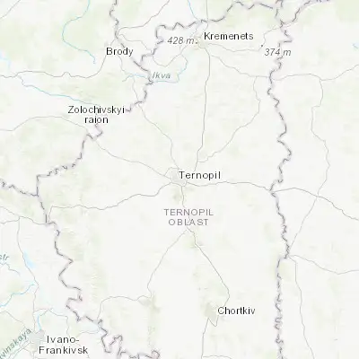Map showing location of Ternopil (49.554040, 25.590670)