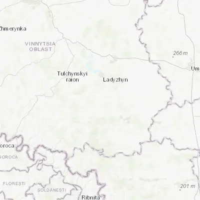 Map showing location of Trostyanets (48.509150, 29.227420)