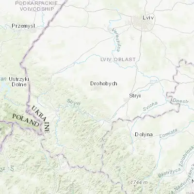 Map showing location of Truskavets (49.278320, 23.509980)