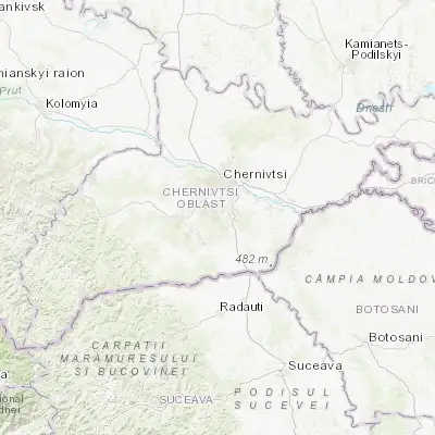 Map showing location of Tysovets (48.172980, 25.898770)