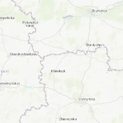 Map showing location of Ulaniv (49.695120, 28.132980)