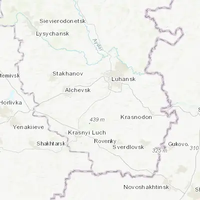 Map showing location of Uspenka (48.390770, 39.162840)