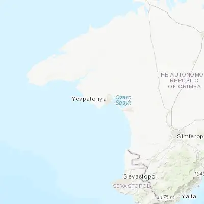 Map showing location of Uyutnoye (45.197690, 33.297960)