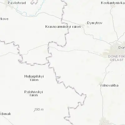 Map showing location of Velyka Novosilka (47.845310, 36.835340)