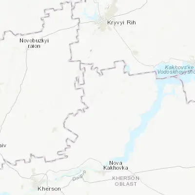 Map showing location of Velyka Oleksandrivka (47.318880, 33.290590)
