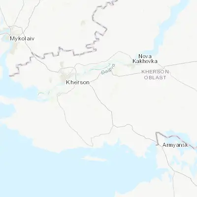 Map showing location of Velyki Kopani (46.488180, 32.973480)