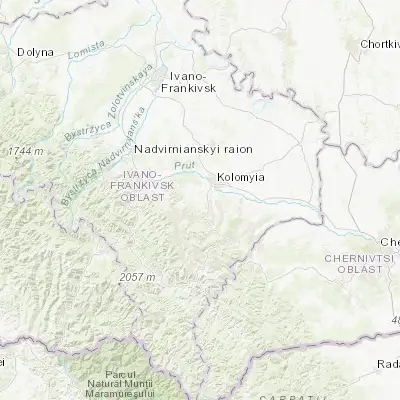 Map showing location of Velykyi Kliuchiv (48.464360, 24.941960)