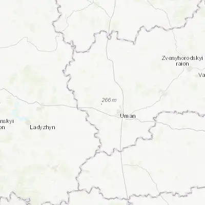 Map showing location of Verkhnyachka (48.828420, 30.036620)