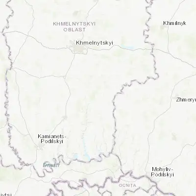 Map showing location of Vinkivtsi (49.034030, 27.231350)