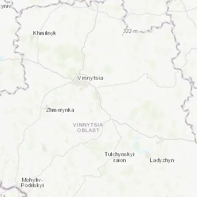 Map showing location of Voronovytsya (49.109030, 28.686810)