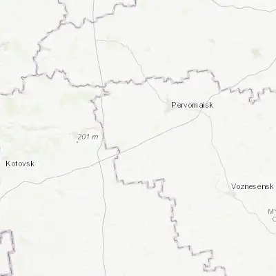 Map showing location of Vradiyivka (47.864250, 30.588810)
