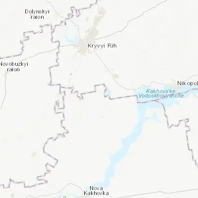 Map showing location of Vysokopillya (47.489300, 33.530560)