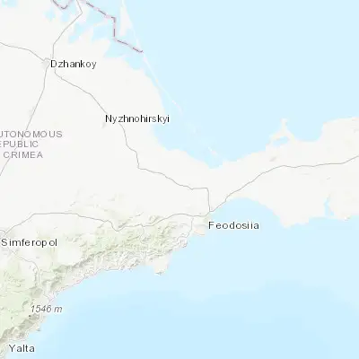 Map showing location of Yarkoye Pole (45.205810, 35.198480)