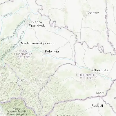 Map showing location of Zabolotiv (48.467000, 25.285230)