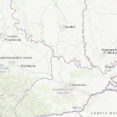 Map showing location of Zalishchyky (48.640980, 25.731700)