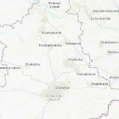 Map showing location of Zalizne (48.370830, 37.885500)