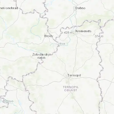 Map showing location of Zaliztsi (49.800740, 25.383870)