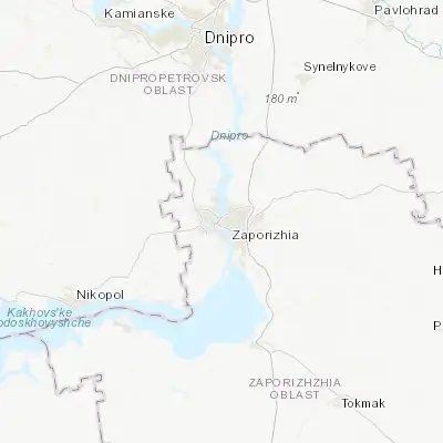 Map showing location of Zaporizhzhya (47.851670, 35.117140)