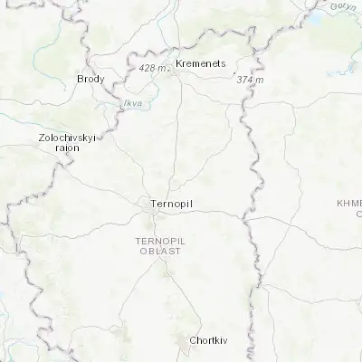 Map showing location of Zbarazh (49.661570, 25.779250)