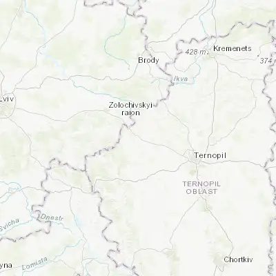 Map showing location of Zboriv (49.664930, 25.140190)