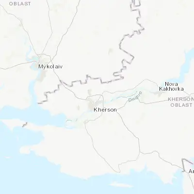 Map showing location of Zelenivka (46.717170, 32.656970)