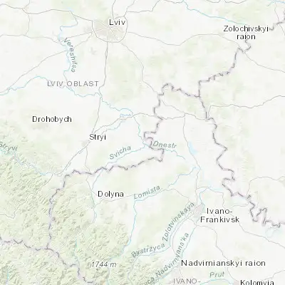 Map showing location of Zhuravno (49.259280, 24.284030)