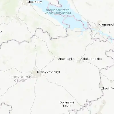 Map showing location of Znamyanka (48.720660, 32.658220)