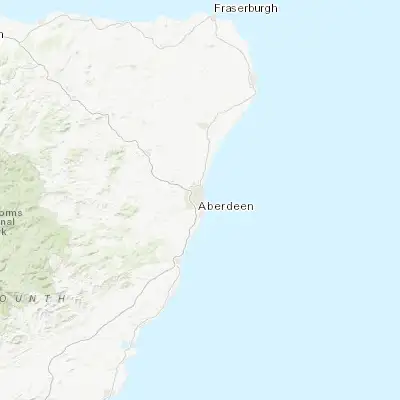 Map showing location of Aberdeen (57.143690, -2.098140)