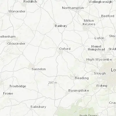 Map showing location of Abingdon (51.671090, -1.282780)