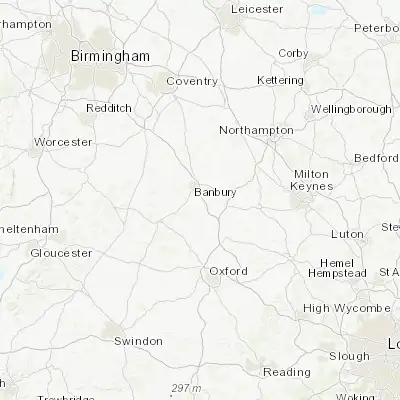 Map showing location of Adderbury (52.016900, -1.311920)
