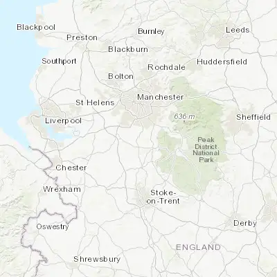 Map showing location of Alderley Edge (53.303930, -2.237730)