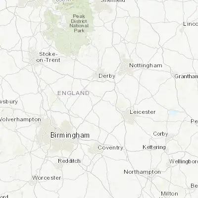 Map showing location of Ashby-de-la-Zouch (52.746320, -1.473200)