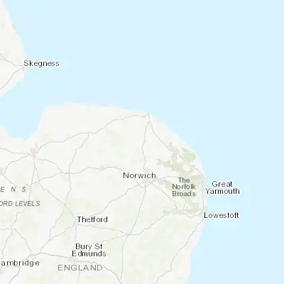 Map showing location of Aylsham (52.796720, 1.251070)
