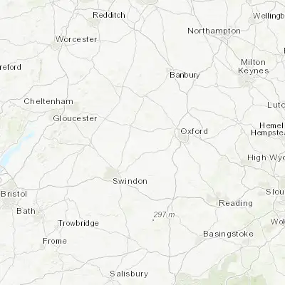 Map showing location of Bampton (51.726340, -1.545470)
