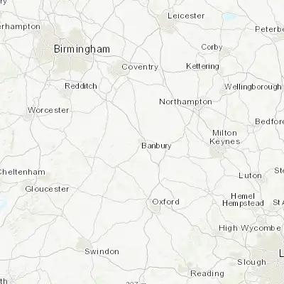 Map showing location of Banbury (52.063200, -1.342220)