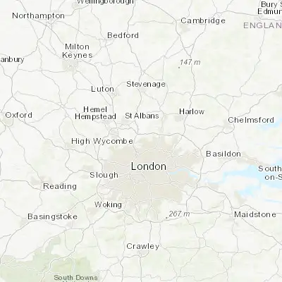 Map showing location of Barnet (51.650000, -0.200000)