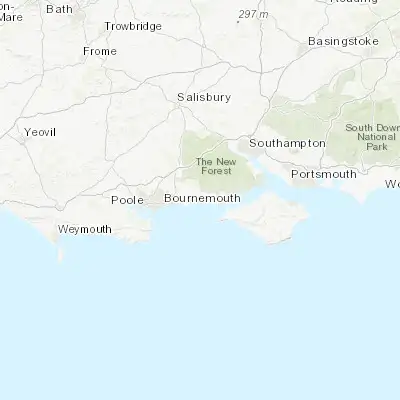 Map showing location of Barton on Sea (50.739770, -1.675070)