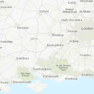 Map showing location of Basingstoke (51.262490, -1.087080)
