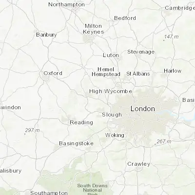 Map showing location of Beaconsfield (51.612190, -0.647320)