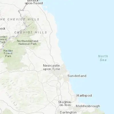 Map showing location of Bedlington (55.130610, -1.593190)