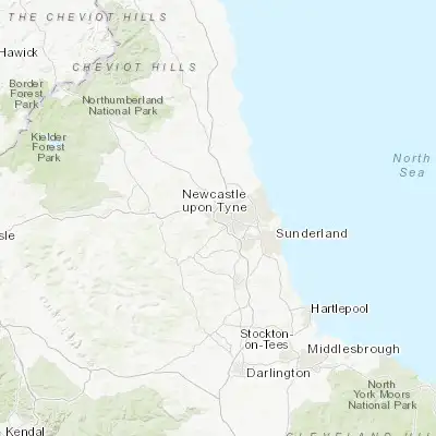 Map showing location of Benwell (54.972960, -1.669260)